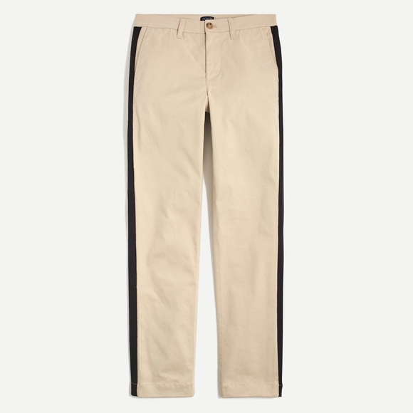 J. Crew Pants - J CREW HIGH RISE GIRLFRIEND CHINO WITH BLACK STRIPE SIZE 4